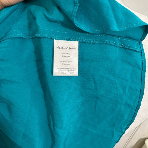 ~EUC~ FOR LOVE & LEMONS Ruched Off The Shoulder Blouse Top Size Medium - Picture 9 of 10